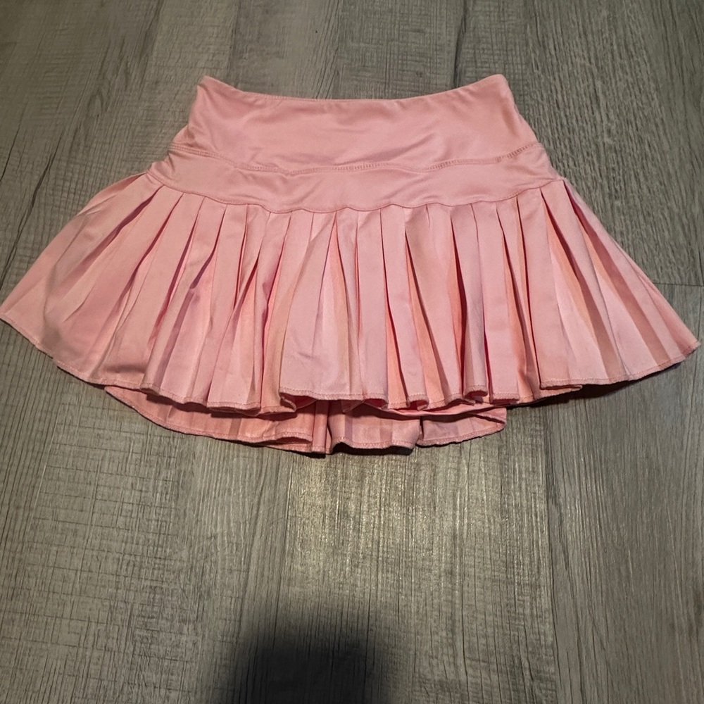 Pink Pleated Women's Skirt